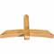 Ekena Millwork Bellingham Rough Sawn Timber Gable Bracket, Western Red Cedar, 60"W x 35"H x 6"D x 6"F, 14/12 Pitch GBW060X35X0606BEL00RWR - alternate 2